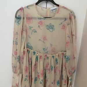 Ganni babydoll dress